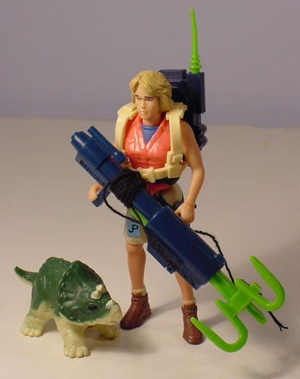 Action Figures Ellie Sattler with Firing Grappling Hook (Jurassic Park,  Kenner Jurassic Park, (not entered into database))